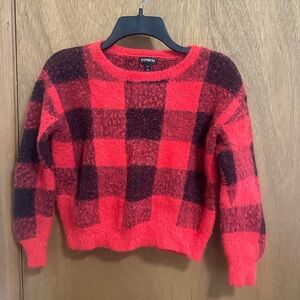Express Women's Bold Plaid Sweater